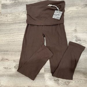 NWT Kate Quinn women’s foldover ribbed leggings